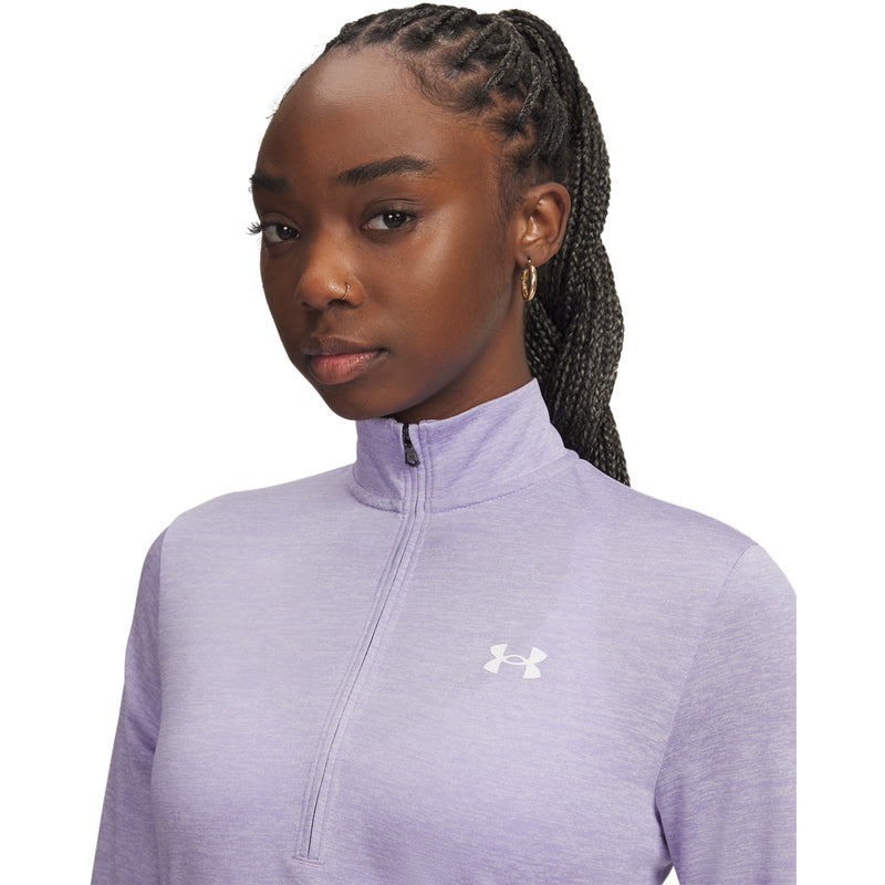 Women's Under Armour Tech Twist 1/2 Zip - 538 - TRANSPARENT PURPLE