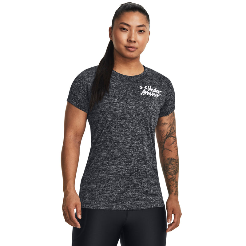Women's Under Armour Tech Twist Graphic T-Shirt - 001 - BLACK