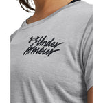 Women's Under Armour Tech Twist Graphic T-Shirt - 011 - MEDIUM GREY