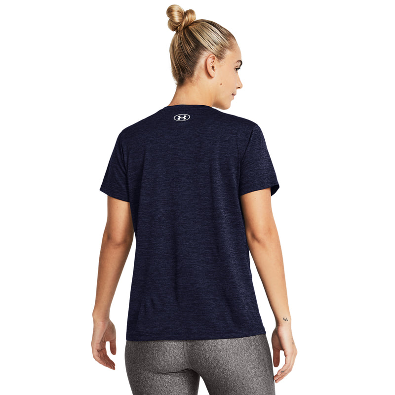 Women's Under Armour Tech Twist V-Neck T-Shirt - 410 - MIDNIGHT