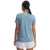 Women's Under Armour Tech Twist V-Neck T-Shirt - 453 - BLUE CALM