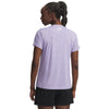 Women's Under Armour Tech Twist V-Neck T-Shirt - 538 - TRANSPARENT PURPLE