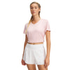 Women's Under Armour Tech Twist V-Neck T-Shirt - 647 - PRIME PINK