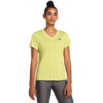 Women's Under Armour Tech Twist V-Neck T-Shirt - 727 - SONIC YELLOW