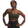 Women's Under Armour Vanish Seamless Low Long Bra - 308 - EXPEDITION GREEN