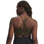 Women's Under Armour Vanish Seamless Low Long Bra - 308 - EXPEDITION GREEN