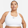 Womens' Nike Plus Swoosh Bra - 100 - WHITE/BLACK