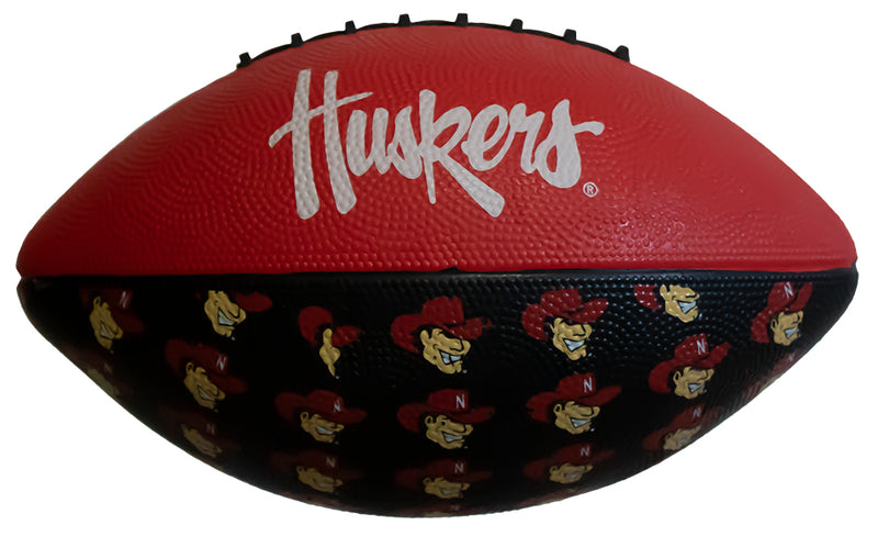 Nebraska Huskers Repeating Mini Football
