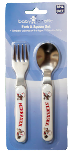 Nebraska Husker Spoon And Fork Set