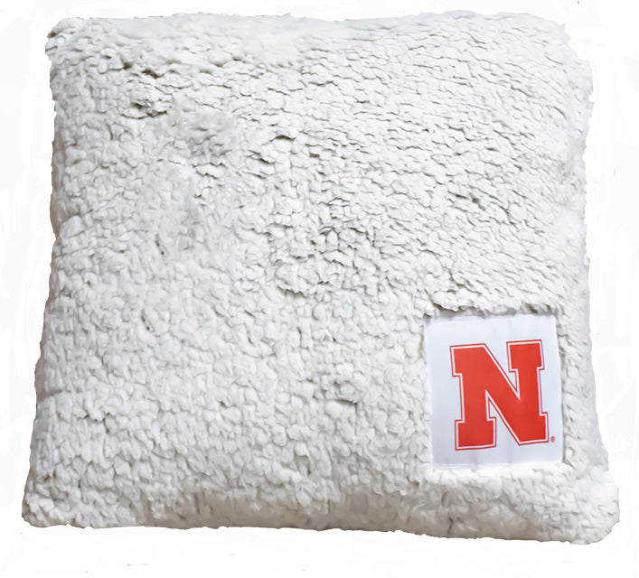 Nebraska Husker Frosty Throw Pillow