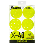 Franklin X-40 6-Pack Outdoor Pickleballs