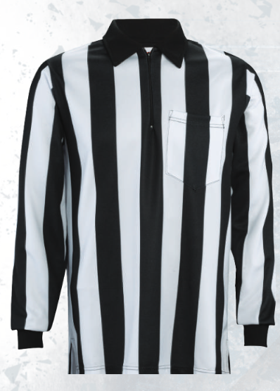 Adams 2 1/4" Stripe Football Officials Long Sleeve Shirt