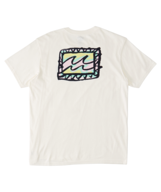 Boys' Billabong Kids Crayon Wave T-Shirt - OFF WHITE