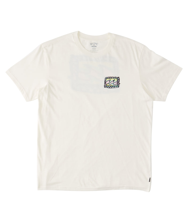 Boys' Billabong Kids Crayon Wave T-Shirt - OFF WHITE