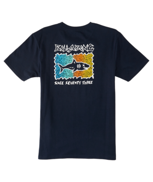 Boys' Billabong Youth Sharky T-Shirt - NAVY