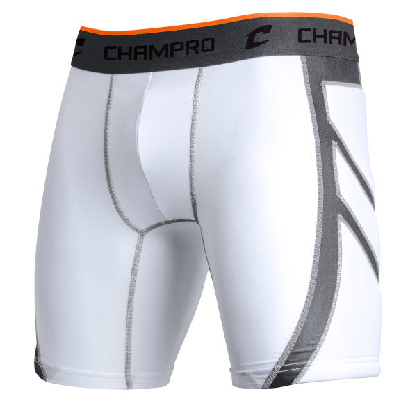 Boys' Champro Youth Wind-Up Sliding Short - WHITE