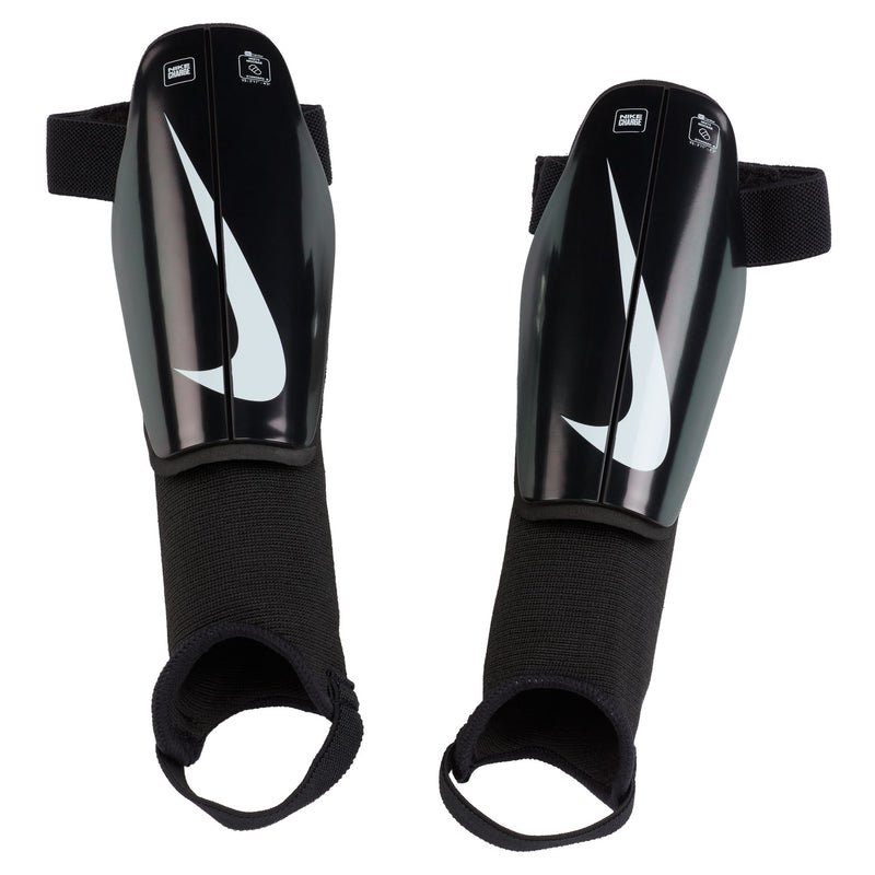 Boys'/Girls' Nike Youth Charge Soccer Shin Guards - 010 - BLACK