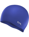 Boys'/Girls' TYR Youth Silicone Swim Cap - 428 - ROYAL