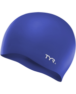 Boys'/Girls' TYR Youth Silicone Swim Cap - 428 - ROYAL