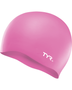 Boys'/Girls' TYR Youth Silicone Swim Cap - 670 - PINK