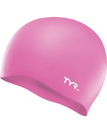 Boys'/Girls' TYR Youth Silicone Swim Cap - 670 - PINK