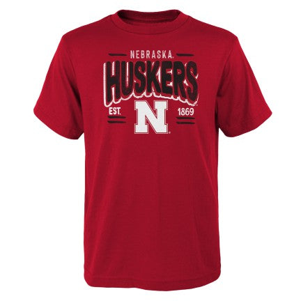 Boys' Nebraska Huskers Youth First String T-Shirt - NEBRASKA