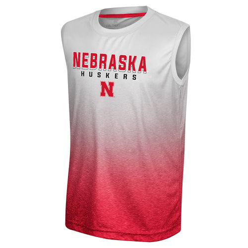 Boys' Nebraska Huskers Youth Max Sleeveless T-Shirt - NEBRASKA