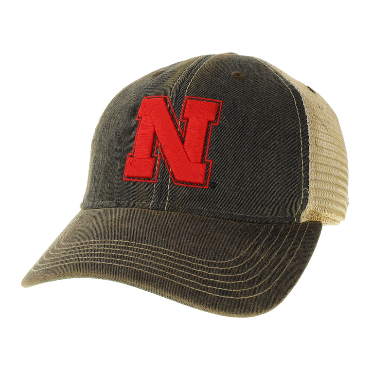 Boys' Nebraska Huskers Youth Old Favorite Hat - BLACK