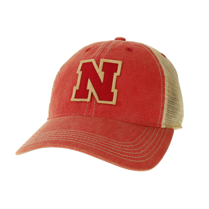 Boys' Nebraska Huskers Youth Old Favorite Trucker Hat - SCARLET