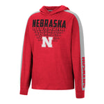 Boys' Nebraska Huskers Youth Wind Changes Longsleeve Hooded T-Shirt - NEBRASKA