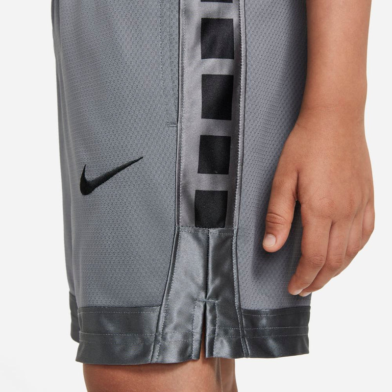 Boys' Nike Youth Elite Stripe Basketball Short - 084 - GREY