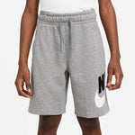 Boys' Nike Youth Elite Stripe Basketball Short - 091 - GREY