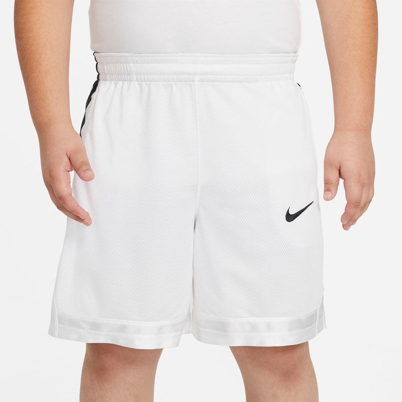 Boys' Nike Youth Elite Stripe Basketball Short - 101 - WHITE