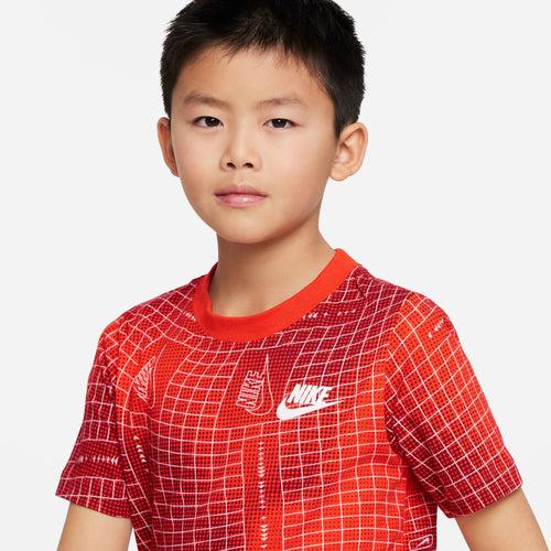 Boys' Nike Youth NSW Techy T-Shirt - 633 - PICANTE RED