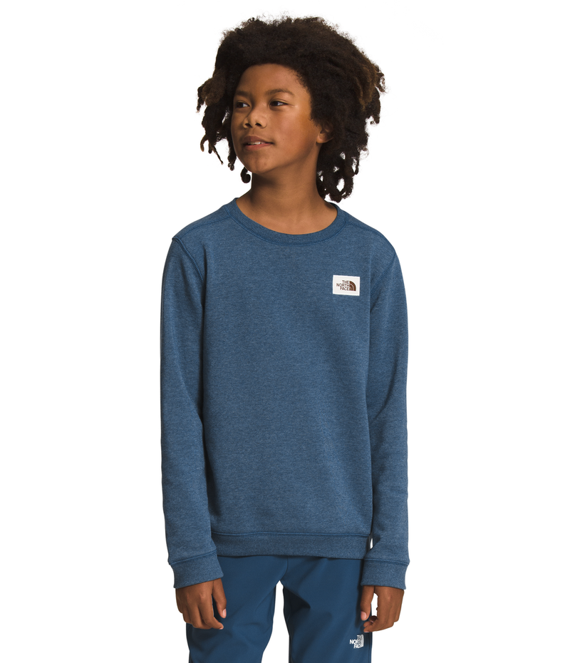 Boys' The North Face Youth Heritage Patch Crew - HKW SHAD