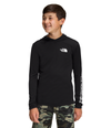 Boys' The North Face Youth Never Stop Longsleeve Hooded T-Shirt - JK3 - BLACK