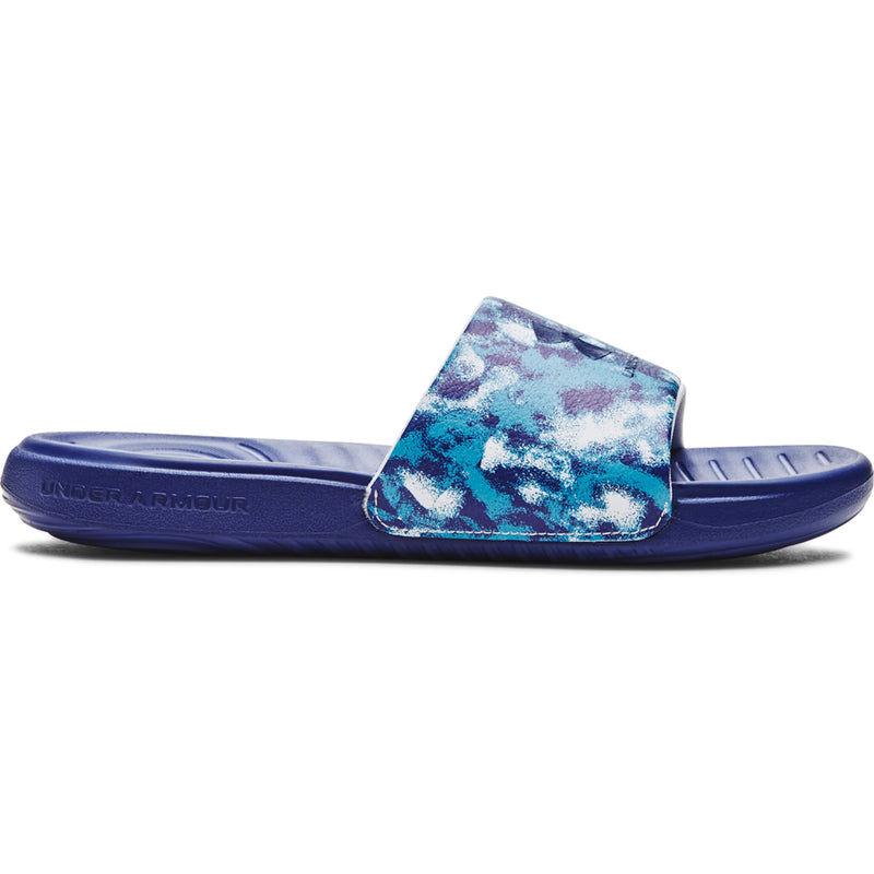 Boys' Under Armour Youth Ansa Graphic Slide Sandal - 106 WHT