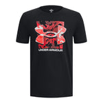Boys' Under Armour Youth Box Logo Camo T-Shirt - 001 - BLACK