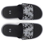 Boys' Under Armour Youth Ignite 7 Graphic Slide Sandal - 100 - GREY