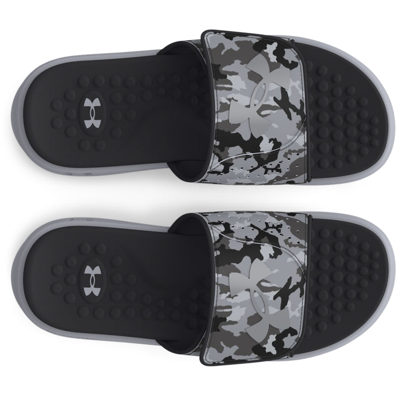 Boys' Under Armour Youth Ignite 7 Graphic Slide Sandal - 100 - GREY