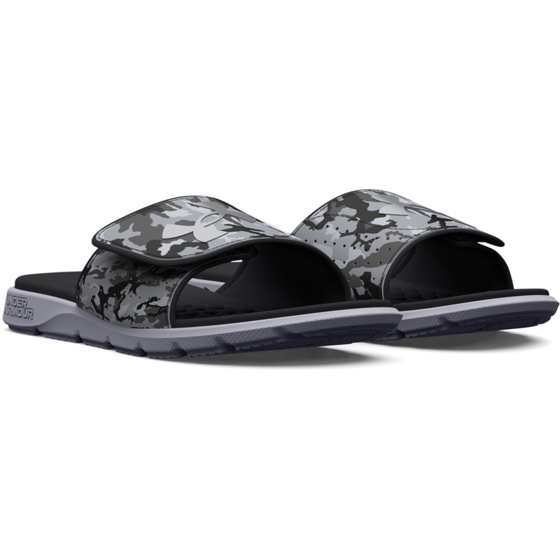 Boys' Under Armour Youth Ignite 7 Graphic Slide Sandal - 100 - GREY