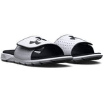 Boys' Under Armour Youth Ignite 7 Slide Sandal - 101 - WHITE