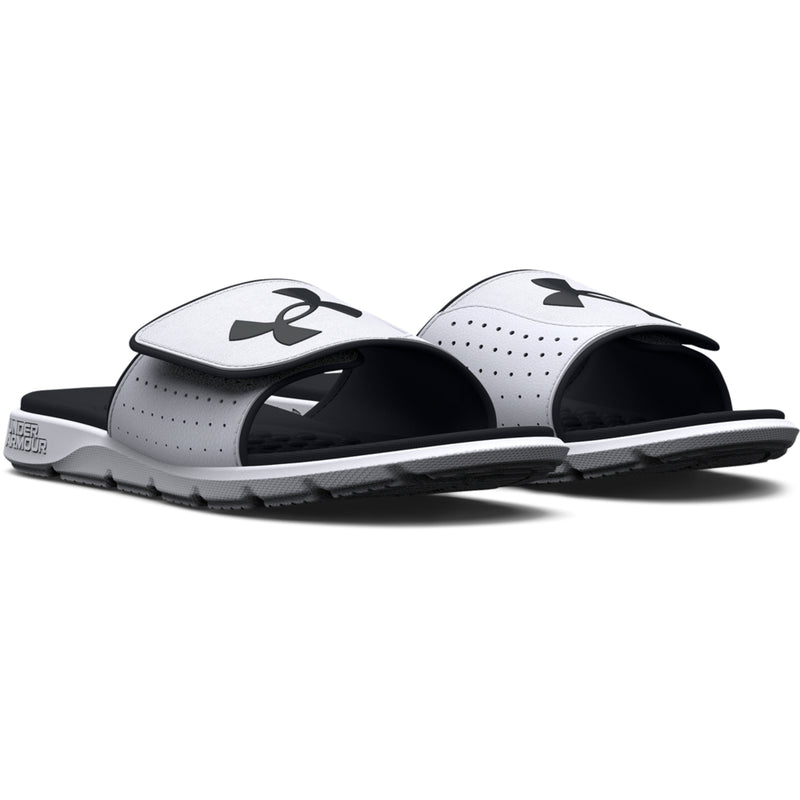 Boys' Under Armour Youth Ignite 7 Slide Sandal - 101 - WHITE