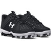 Boys' Under Armour Youth Leadoff Low RM Jr. Baseball Cleats - 001 - BLACK