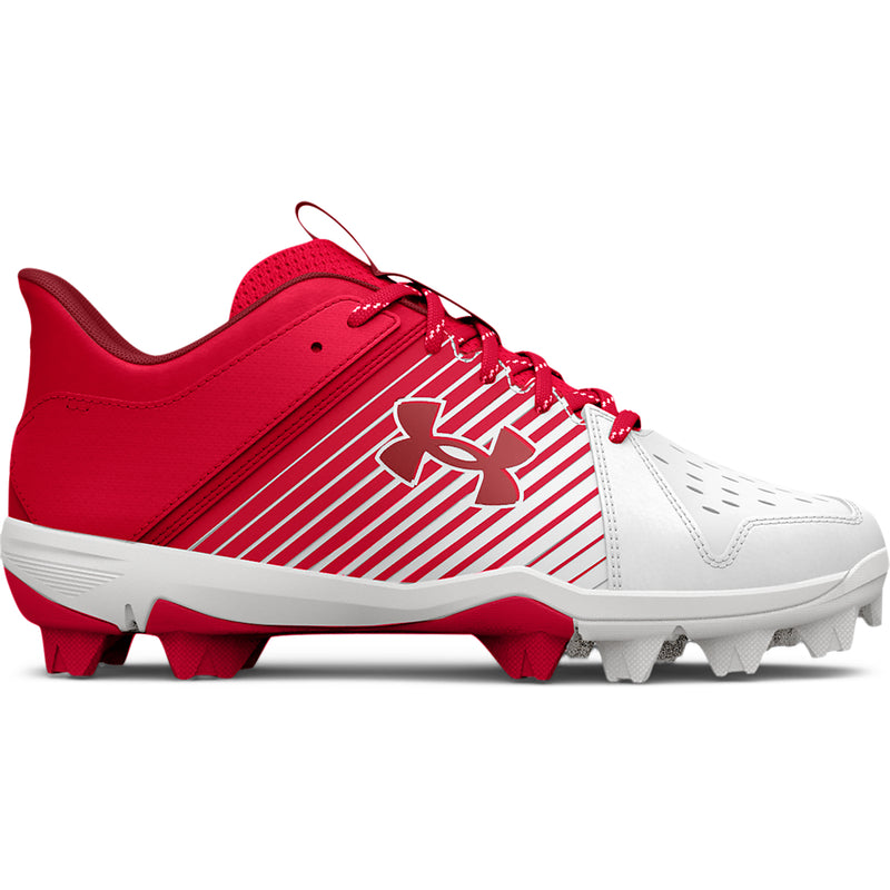 Boys' Under Armour Youth Leadoff Low RM Jr. Baseball Cleats - 601 - RED