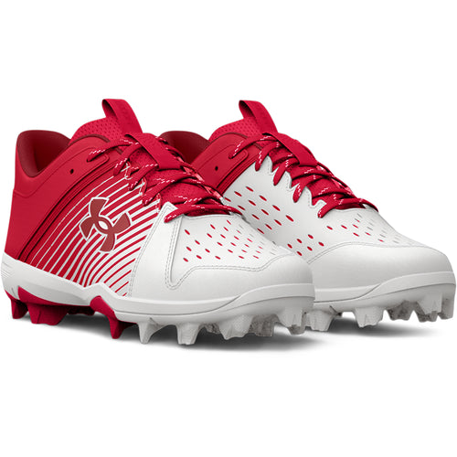 Boys' Under Armour Youth Leadoff Low RM Jr. Baseball Cleats - 601 - RED