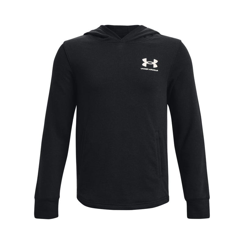 Boys' Under Armour Youth Rival Terry Hoodie - 001 - BLACK