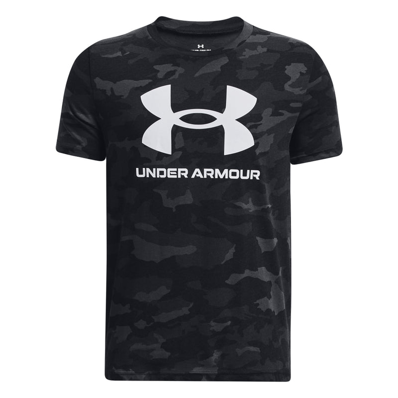 Boys' Under Armour Youth Sportstyle Logo T-Shirt - 003 - BLACK