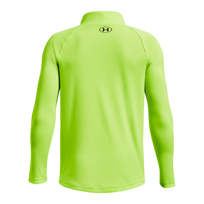 Boys' Under Armour Youth Tech 2.0 1/2 Zip - 371 - LIME SURGE