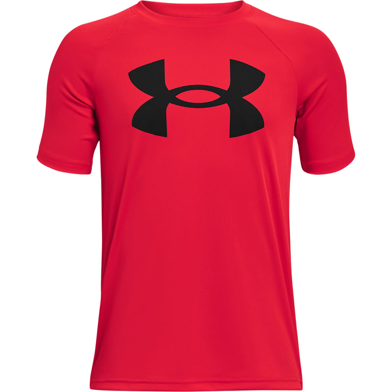 Boys' Under Armour Youth Tech Big Logo Tee - 600 - RED